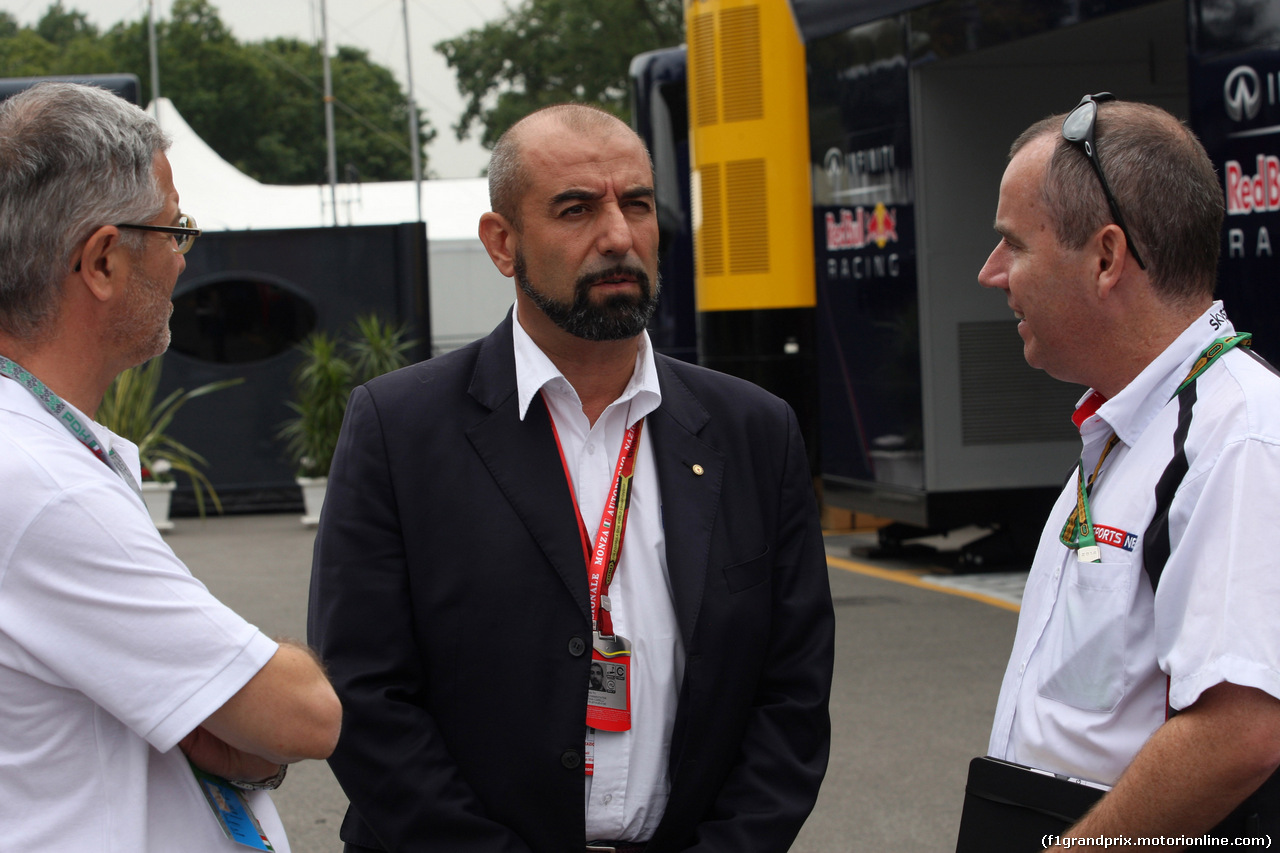 GP ITALIA, 04.09.2014- Ivan Capelli (ITA) ACI Milano, President