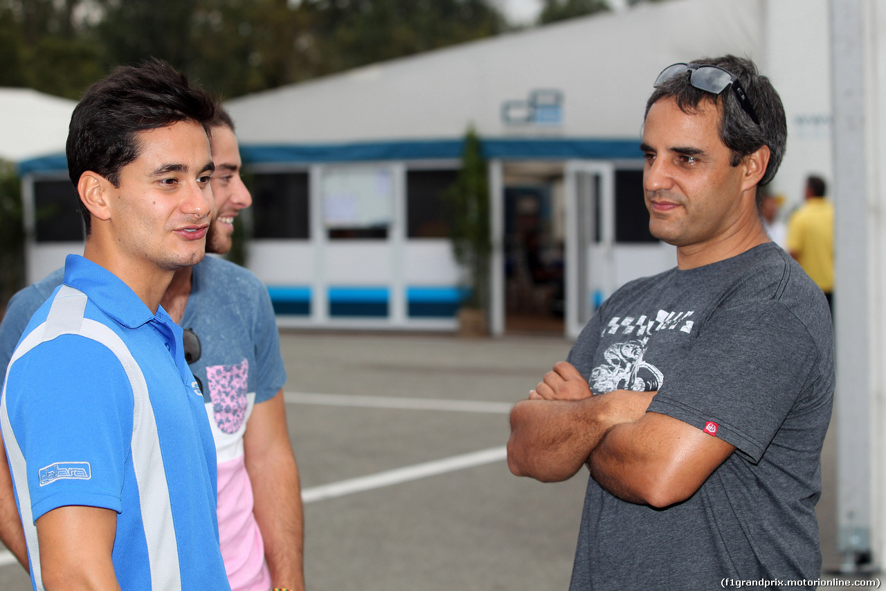 GP ITALIA, 04.09.2014- Julian Leal (COL) e Juan Pablo Montoya (COL)