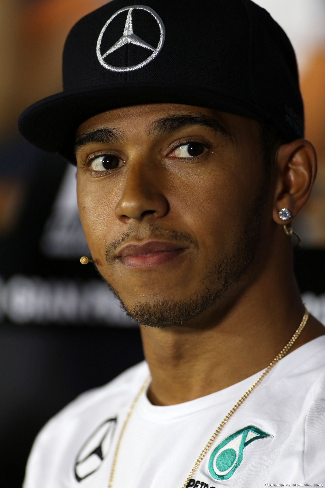 GP ITALIA, 04.09.2014- Conferenza Stampa, Lewis Hamilton (GBR) Mercedes AMG F1 W05
