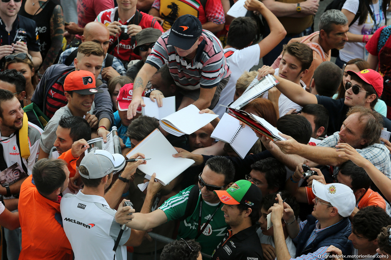 GP ITALIA, 04.09.2014- Autograph session, Jenson Button (GBR) McLaren Mercedes MP4-29