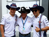 GP ITALIA, 04.09.2014- Valtteri Bottas (FIN) Williams F1 Team FW36, Mario Andretti (USA) e Felipe Massa (BRA) Williams F1 Team FW36