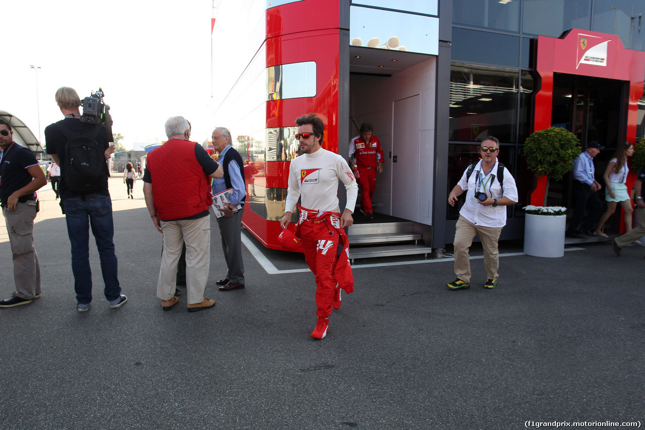 GP ITALIA, 06.09.2014 - Prove Libere 3, Fernando Alonso (ESP) Ferrari F14-T