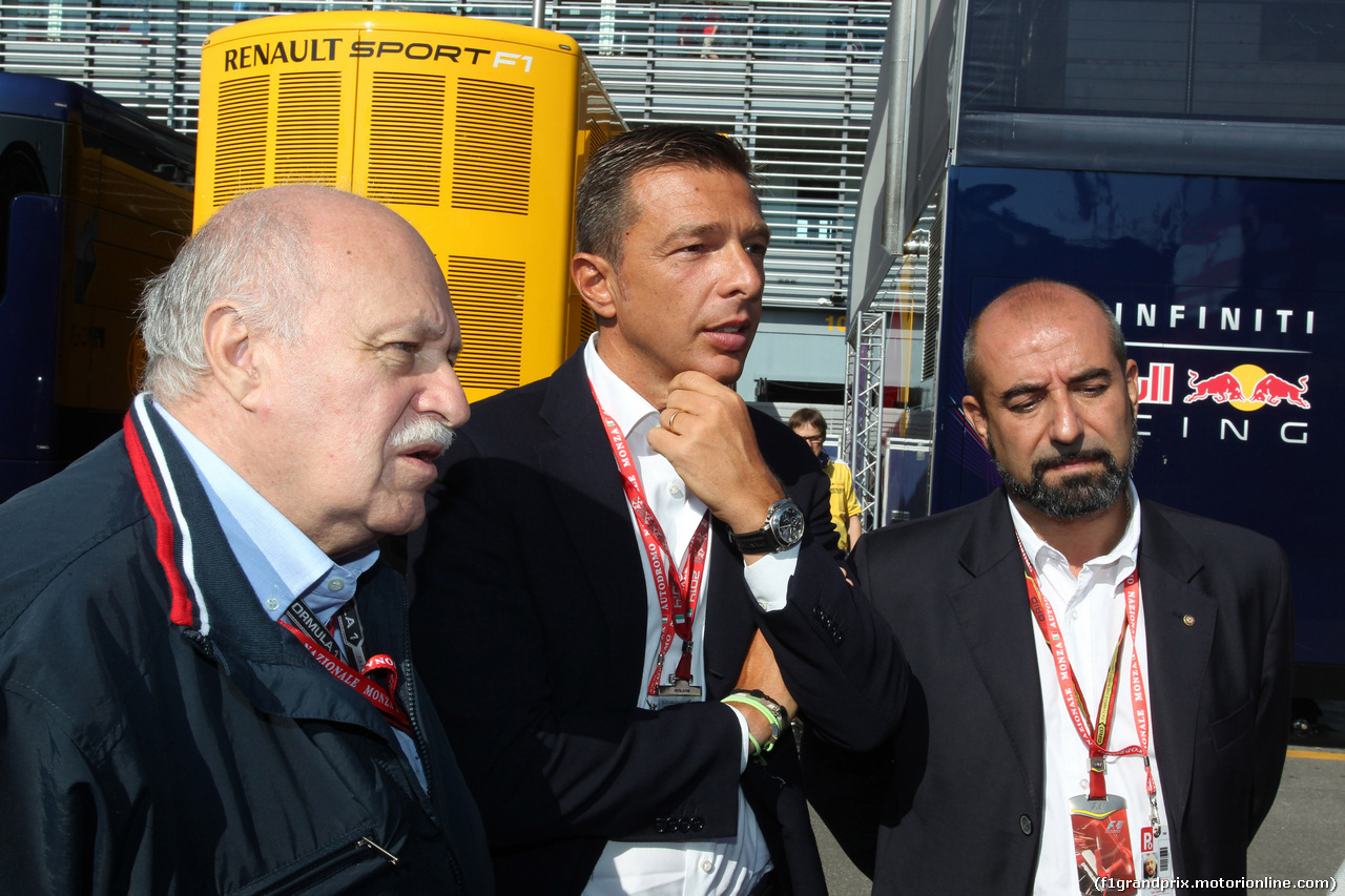 GP ITALIA, 06.09.2014 - Prove Libere 3, Andrea Dell'Orto, President SIAS e Ivan Capelli (ITA) ACI Milano, President (R)