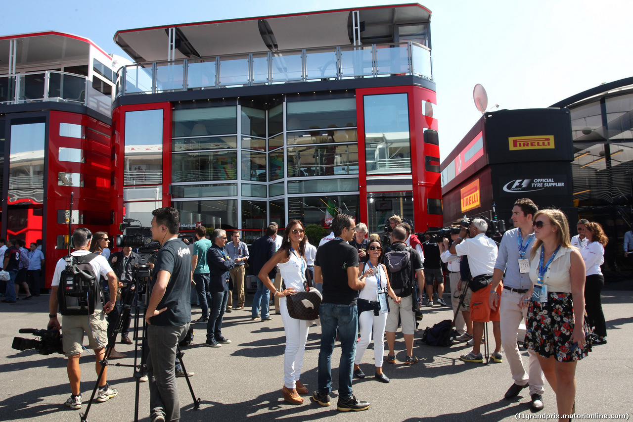 GP ITALIA, 06.09.2014 - Prove Libere 3, Paddock