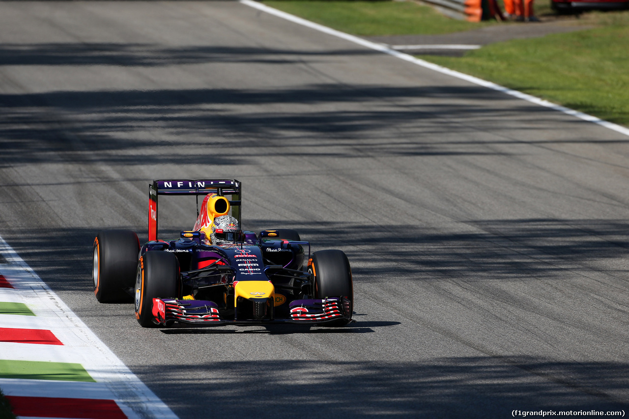 GP ITALIA, 06.09.2014 - Prove Libere 3, Sebastian Vettel (GER) Red Bull Racing RB10