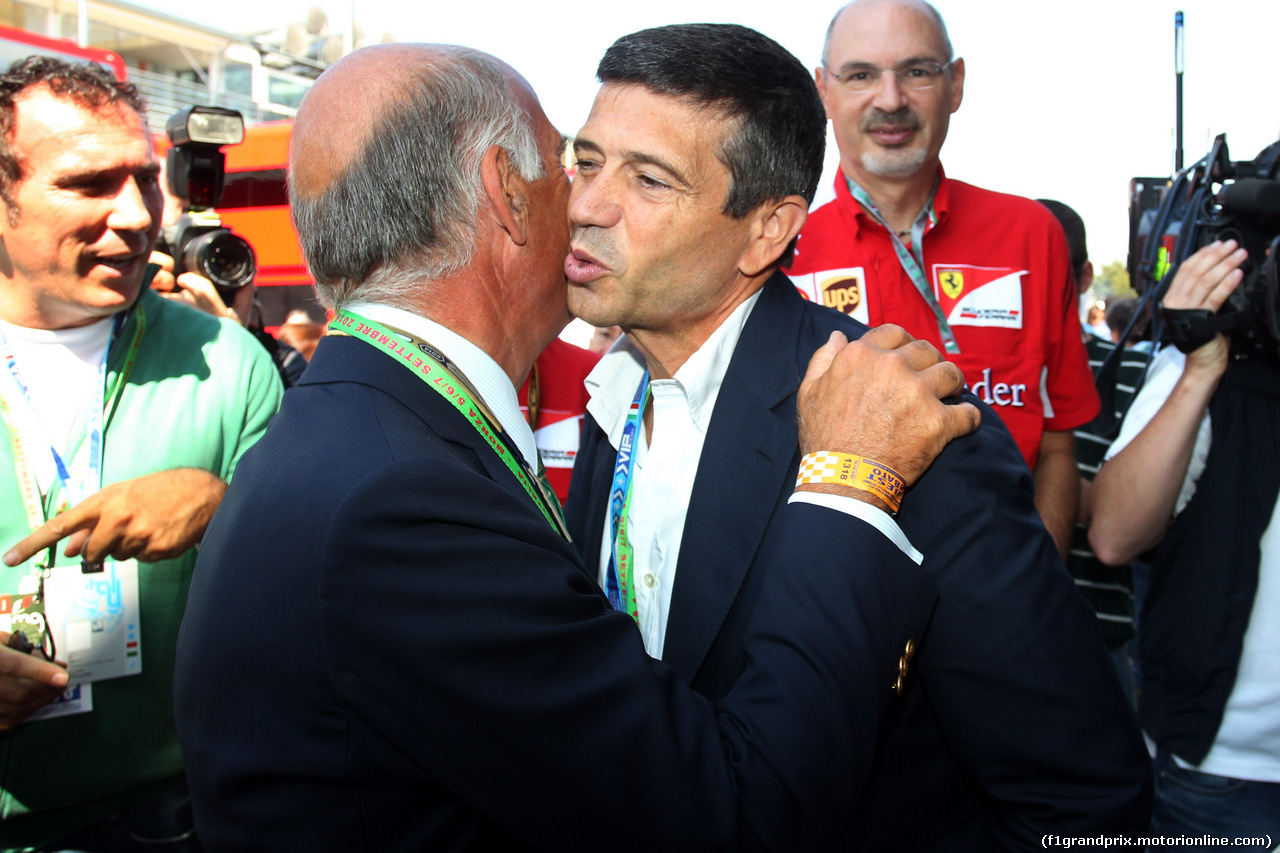GP ITALIA, 06.09.2014 - Prove Libere 3, Dr. Angelo Sticchi Damiani (ITA) Aci Csai President e Maurizio Luppi (ITA), Ministro delle Infrastrutture e dei Trasporti