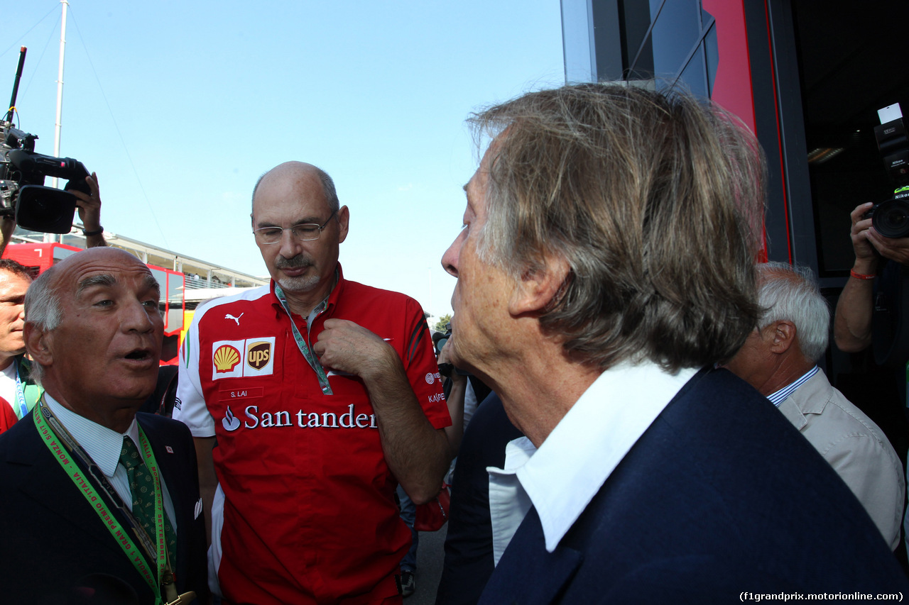 GP ITALIA, 06.09.2014 - Prove Libere 3, Dr. Angelo Sticchi Damiani (ITA) Aci Csai President e Luca Cordero di Montezemolo (ITA), President Ferrari