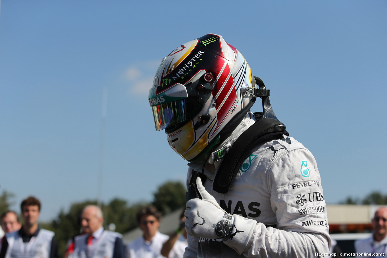 GP ITALIA, 06.09.2014 - Qualifiche, Lewis Hamilton (GBR) Mercedes AMG F1 W05 pole position
