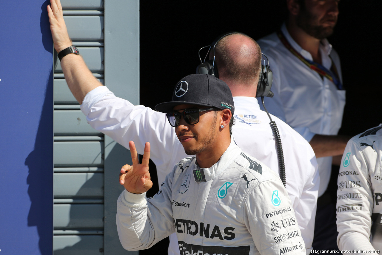 GP ITALIA, 06.09.2014 - Qualifiche, Lewis Hamilton (GBR) Mercedes AMG F1 W05 pole position