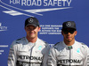 GP ITALIA, 06.09.2014 - Qualifiche, Nico Rosberg (GER) Mercedes AMG F1 W05 e Lewis Hamilton (GBR) Mercedes AMG F1 W05 pole position