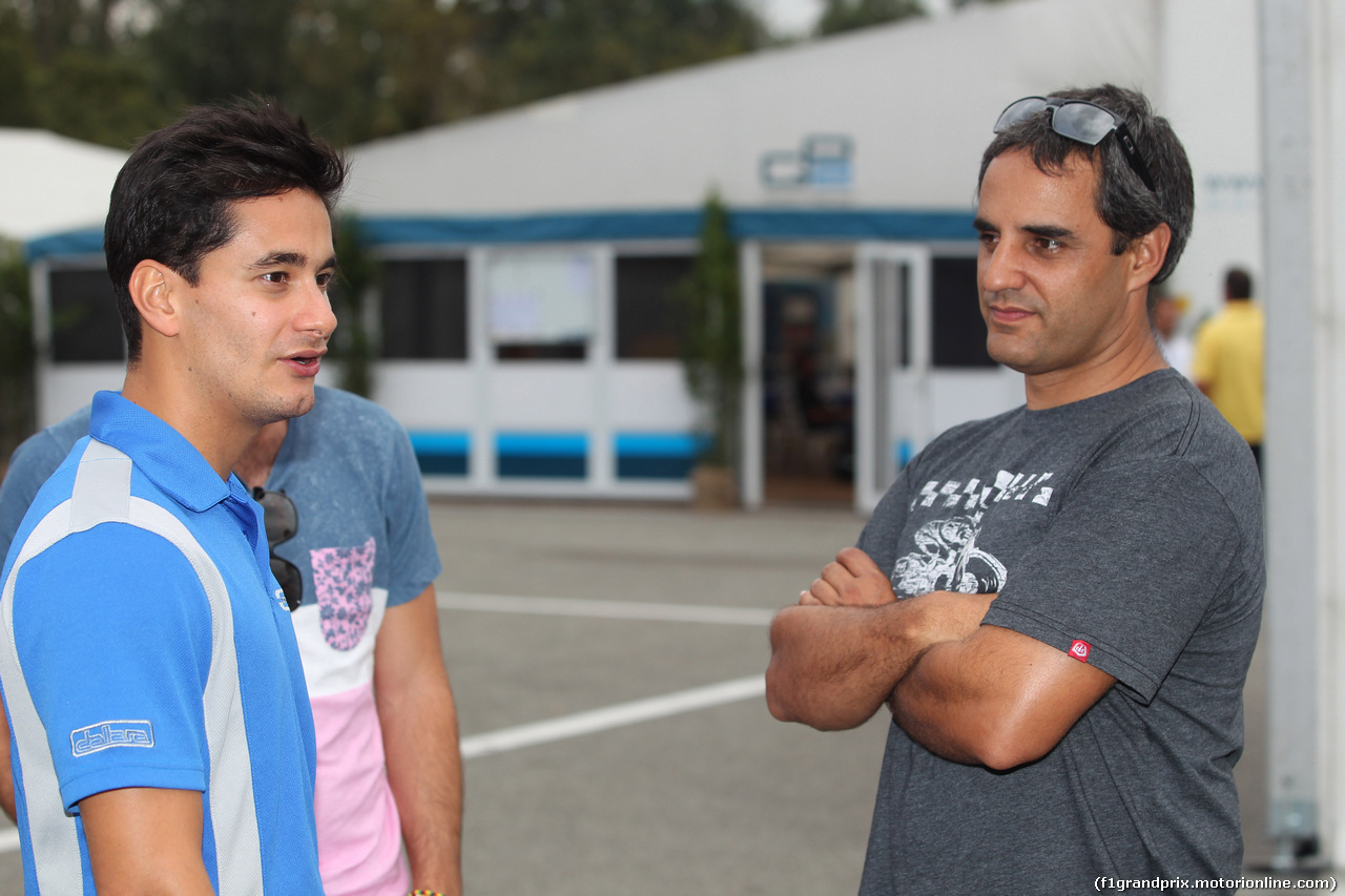 GP ITALIA, 04.09.2014- Julian Leal (COL) e Juan Pablo Montoya (COL)