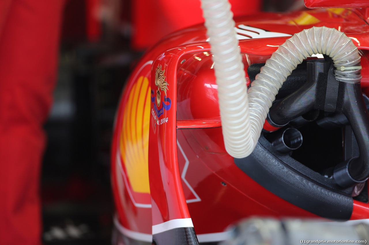 GP ITALIA, 05.09.2014 - Prove Libere 1, Ferrari F14-T , detail
