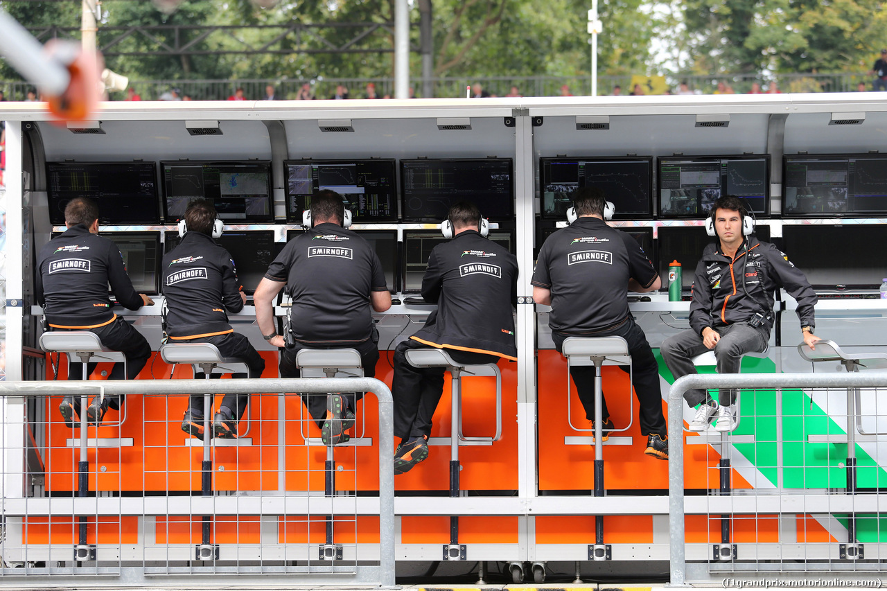 GP ITALIA, 05.09.2014 - Prove Libere 1, Sergio Perez (MEX) Sahara Force India F1 VJM07