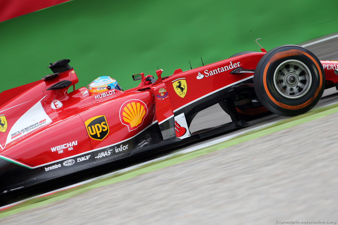 GP ITALIA, 05.09.2014 - Prove Libere 1, Fernando Alonso (ESP) Ferrari F14-T