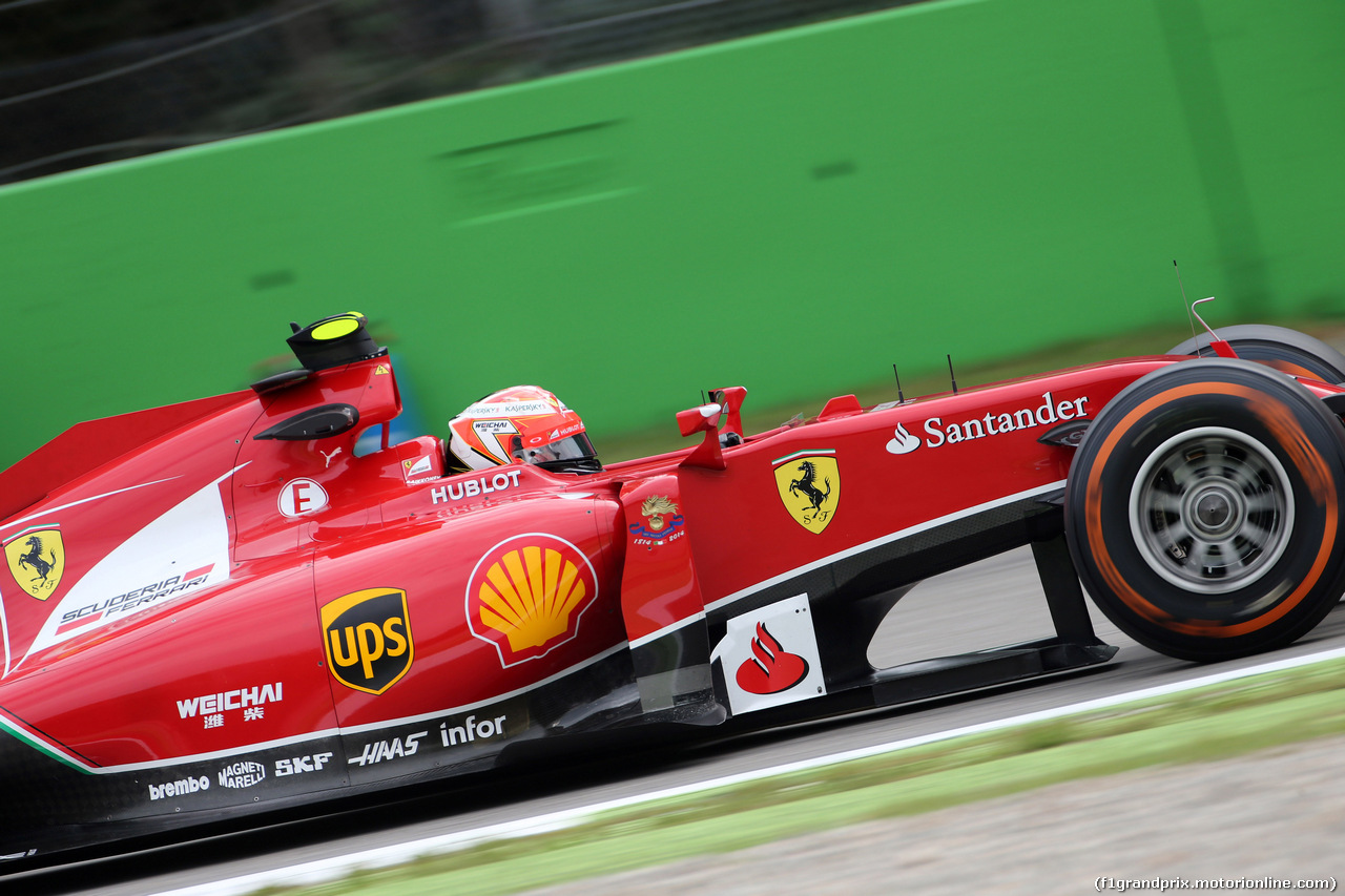 GP ITALIA, 05.09.2014 - Prove Libere 1, Kimi Raikkonen (FIN) Ferrari F14-T