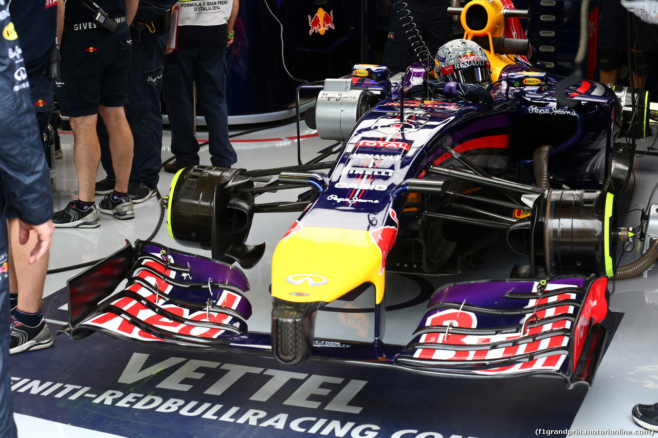 GP ITALIA, 05.09.2014 - Prove Libere 1, Sebastian Vettel (GER) Red Bull Racing RB10