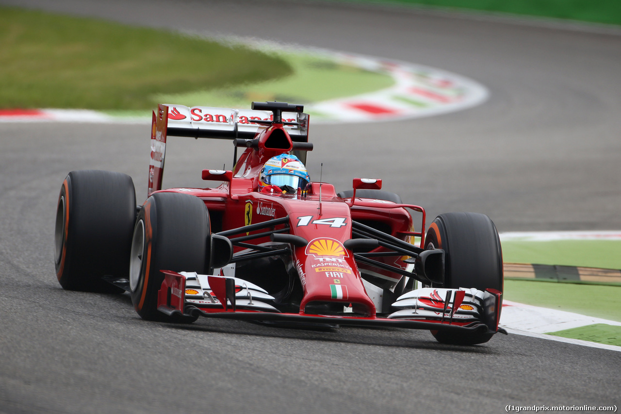 GP ITALIA, 05.09.2014 - Prove Libere 1, Fernando Alonso (ESP) Ferrari F14-T