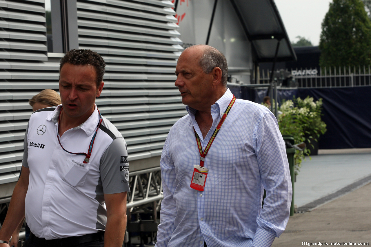 GP ITALIA, 05.09.2014 - Prove Libere 1, Ron Dennis (GBR) McLaren
