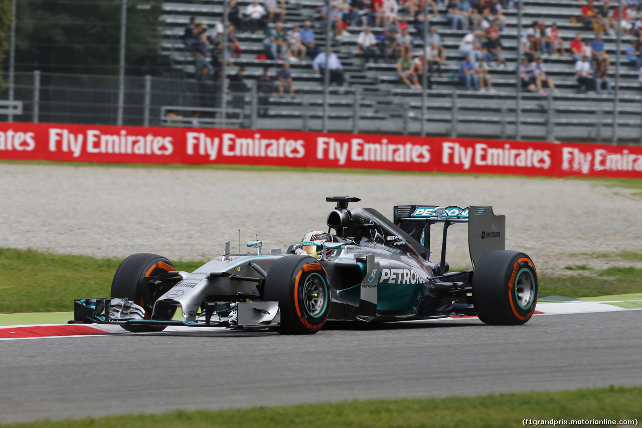 GP ITALIA, 05.09.2014 - Prove Libere 1, Lewis Hamilton (GBR) Mercedes AMG F1 W05
