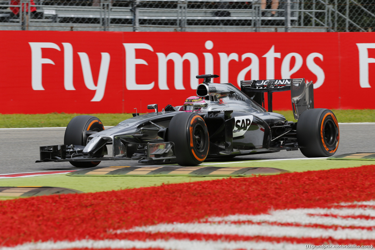 GP ITALIA, 05.09.2014 - Prove Libere 1, Jenson Button (GBR) McLaren Mercedes MP4-29