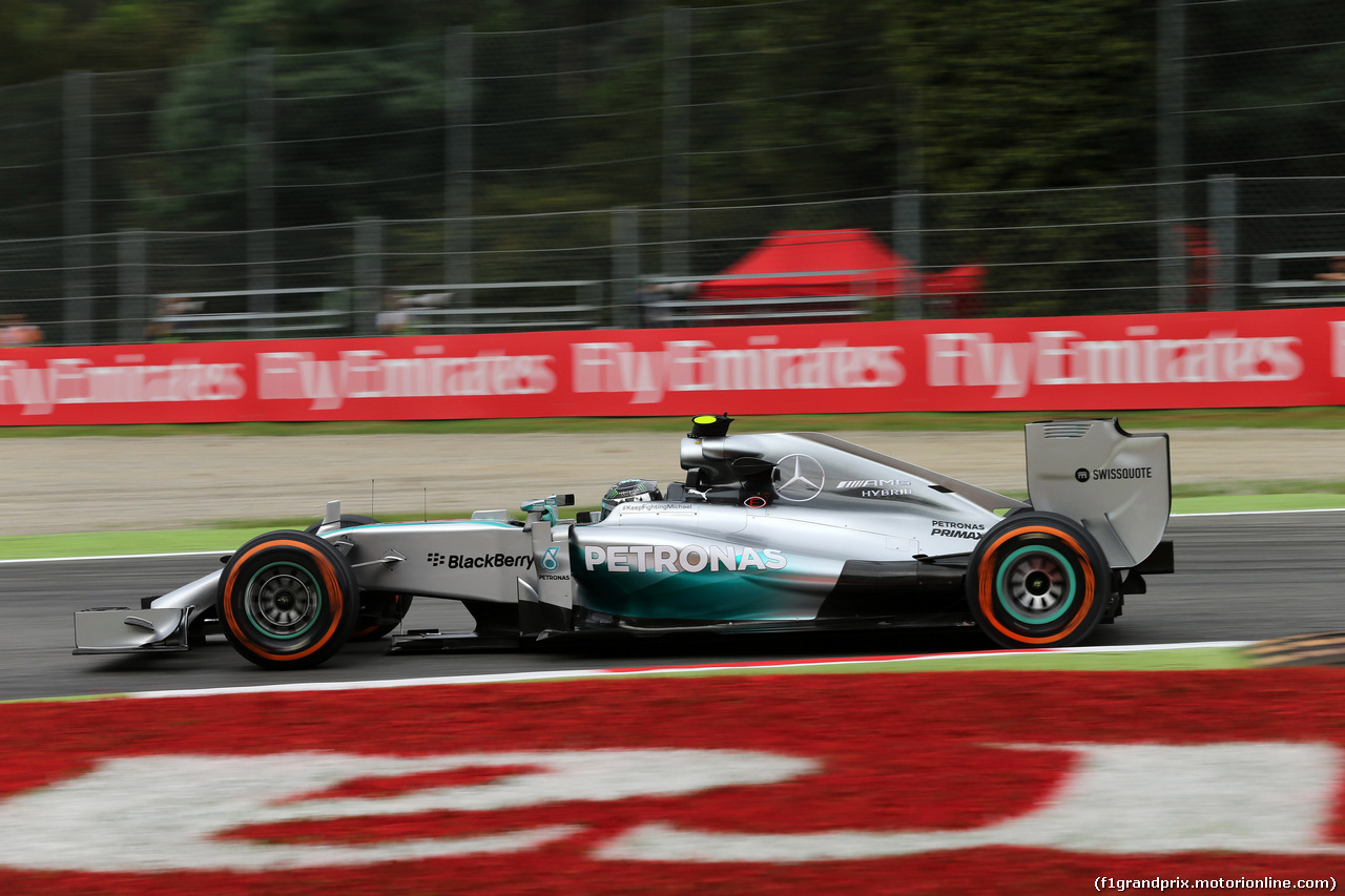 GP ITALIA, 05.09.2014 - Prove Libere 1, Nico Rosberg (GER) Mercedes AMG F1 W05