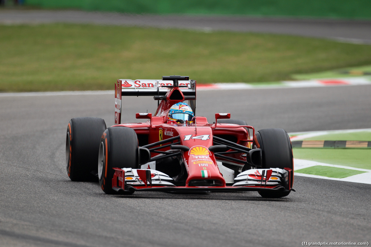 GP ITALIA, 05.09.2014 - Prove Libere 1, Fernando Alonso (ESP) Ferrari F14-T