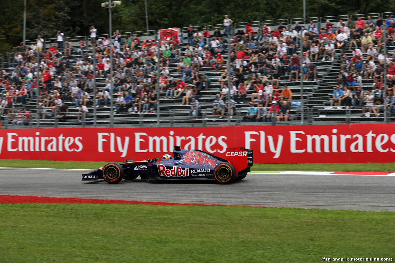 GP ITALIA, 05.09.2014 - Prove Libere 1, Jean-Eric Vergne (FRA) Scuderia Toro Rosso STR9