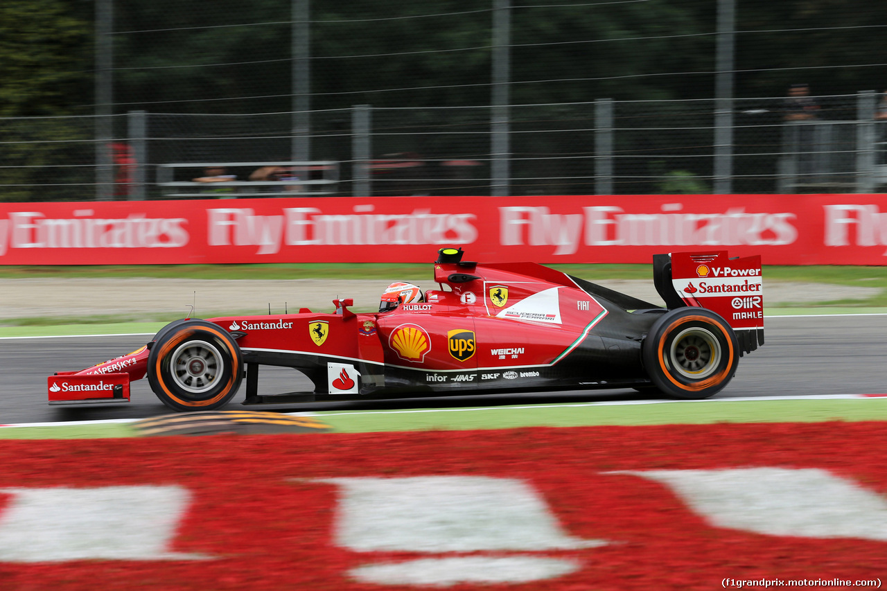 GP ITALIA, 05.09.2014 - Prove Libere 1, Kimi Raikkonen (FIN) Ferrari F14-T