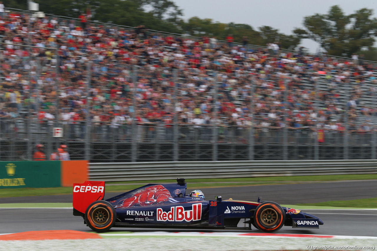GP ITALIA, 05.09.2014 - Prove Libere 1, Jean-Eric Vergne (FRA) Scuderia Toro Rosso STR9