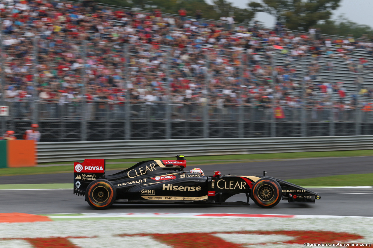 GP ITALIA, 05.09.2014 - Prove Libere 1, Pastor Maldonado (VEN) Lotus F1 Team E22