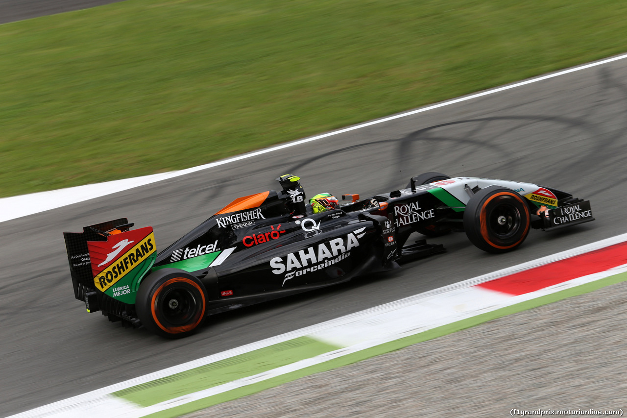GP ITALIA, 05.09.2014 - Prove Libere 1, Sergio Perez (MEX) Sahara Force India F1 VJM07
