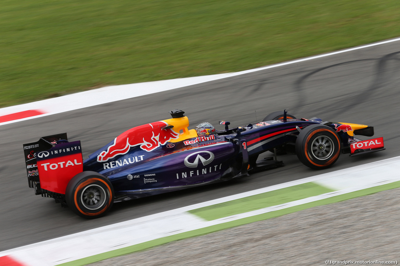 GP ITALIA, 05.09.2014 - Prove Libere 1, Sebastian Vettel (GER) Red Bull Racing RB10
