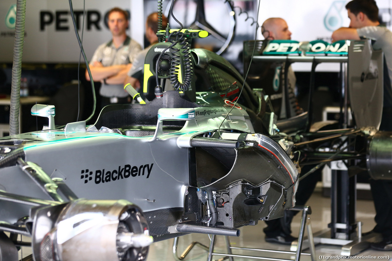 GP ITALIA, 05.09.2014 - Prove Libere 1, Mercedes AMG F1 W05, detail