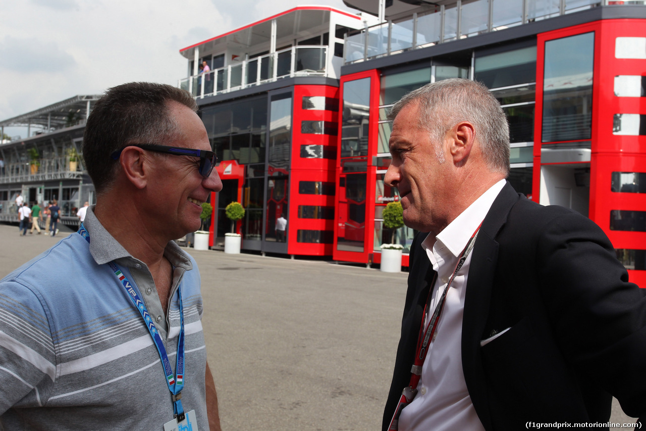 GP ITALIA, 05.09.2014 - Prove Libere 2, Johnny Cecotto (VEN) e Marcello Lotti (ITA)