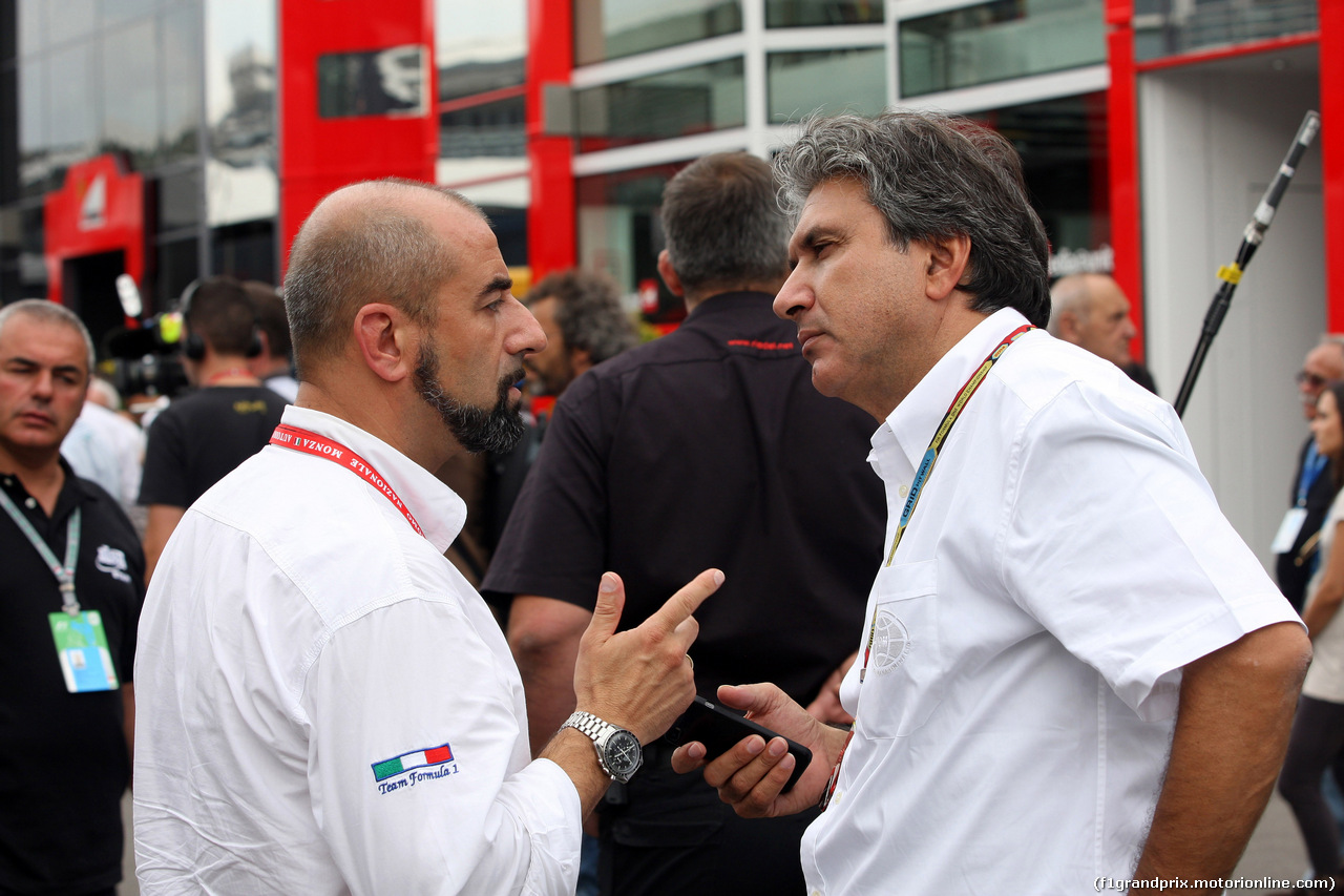 GP ITALIA, 05.09.2014 - Prove Libere 2, Ivan Capelli (ITA) ACI Milano, President e Pasquale Lattuneddu (ITA), FOM
