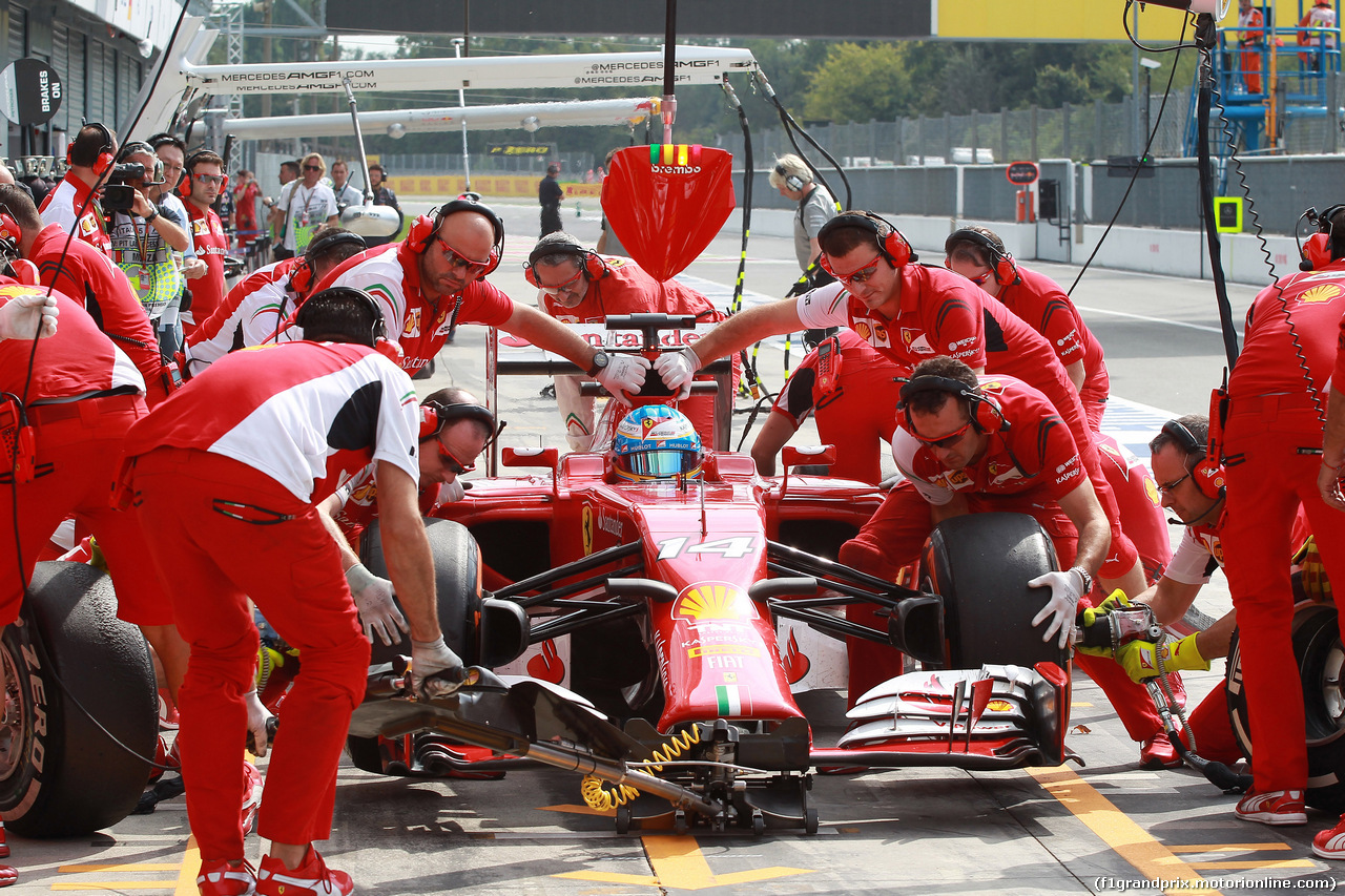 GP ITALIA, 05.09.2014 - Prove Libere 2, Fernando Alonso (ESP) Ferrari F14-T