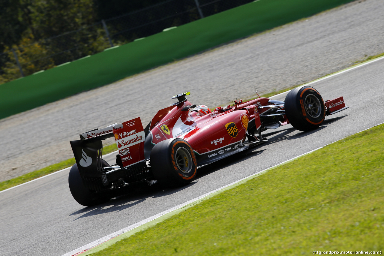 GP ITALIA, 05.09.2014 - Prove Libere 2, Kimi Raikkonen (FIN) Ferrari F14-T