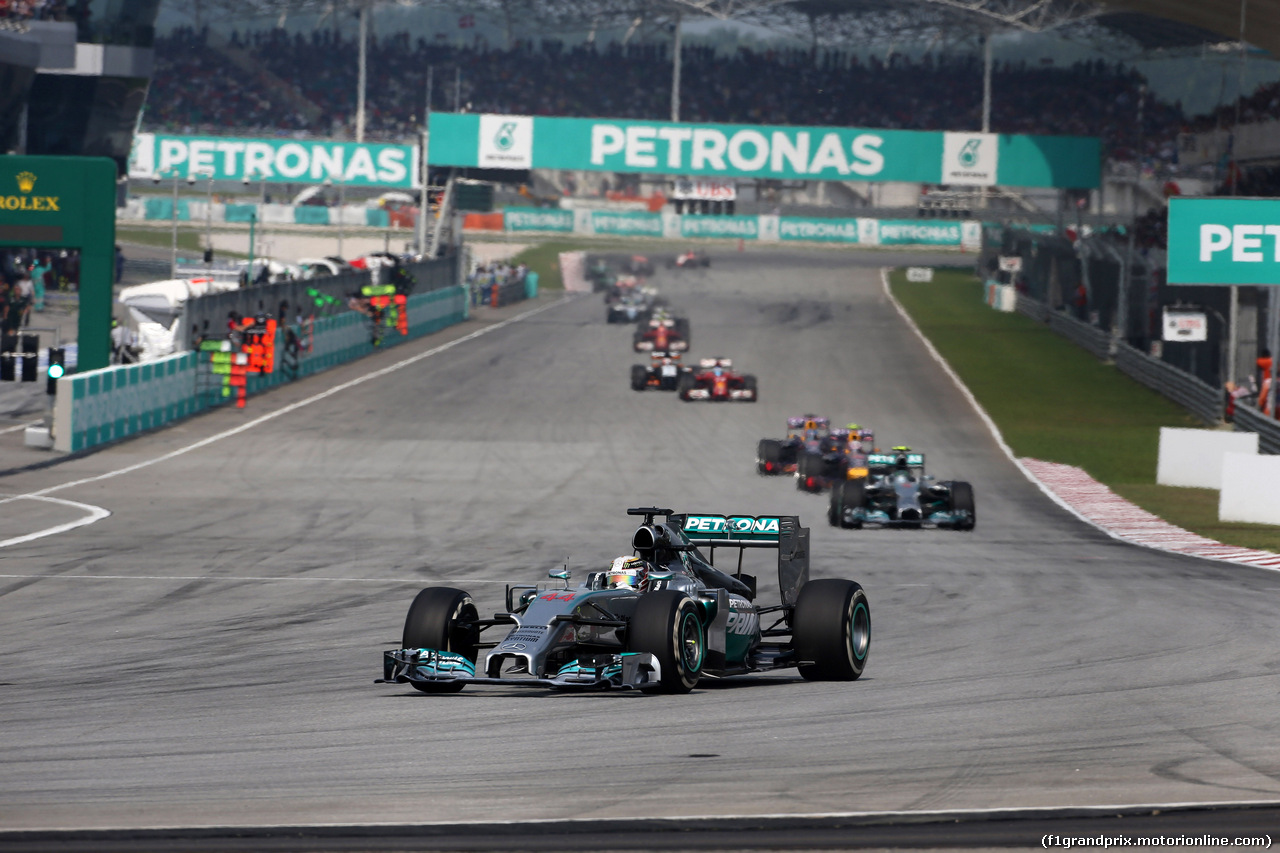 GP MALESIA, 30.03.2014 - Gara, Lewis Hamilton (GBR) Mercedes AMG F1 W05