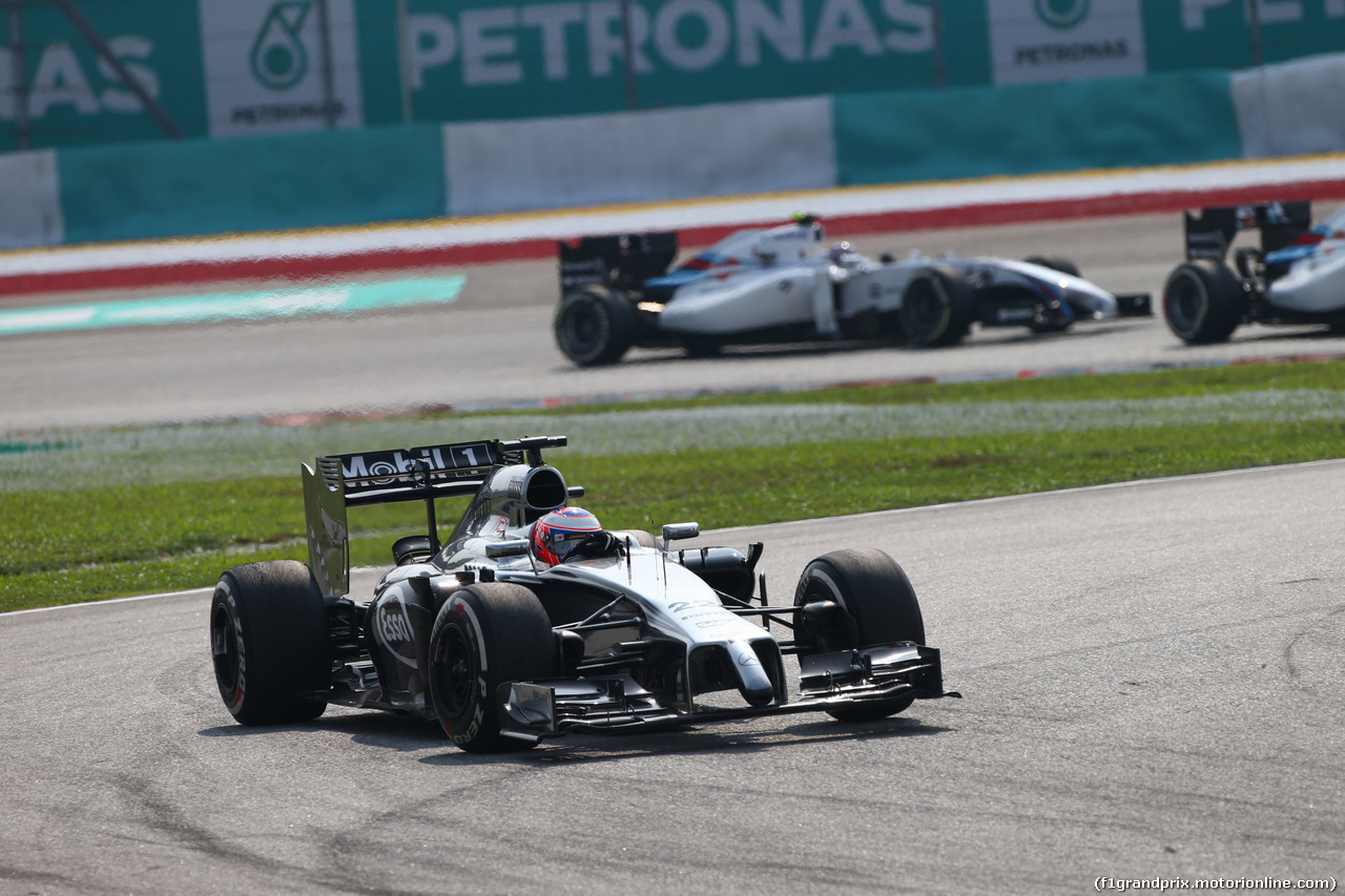 GP MALESIA, 30.03.2014 - Gara, Jenson Button (GBR) McLaren Mercedes MP4-29