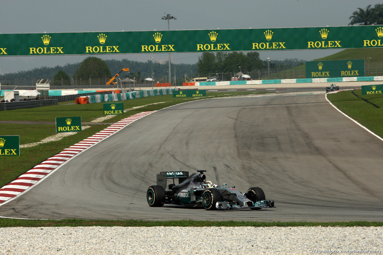 GP MALESIA, 30.03.2014 - Gara, Lewis Hamilton (GBR) Mercedes AMG F1 W05