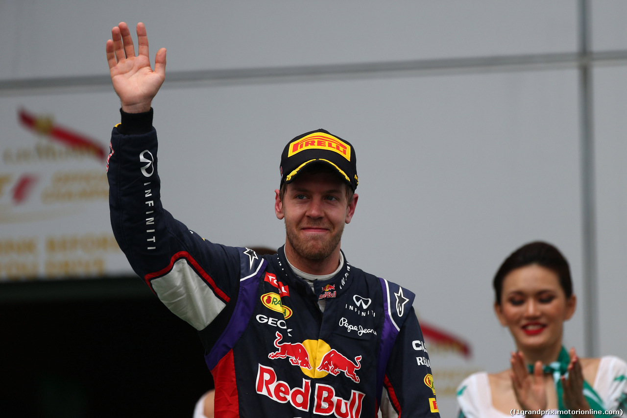 GP MALESIA, 30.03.2014 - Gara, terzo Sebastian Vettel (GER) Red Bull Racing RB10