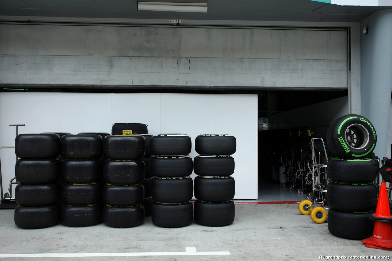 GP MALESIA, 27.03.2014- Pirelli Tyres
