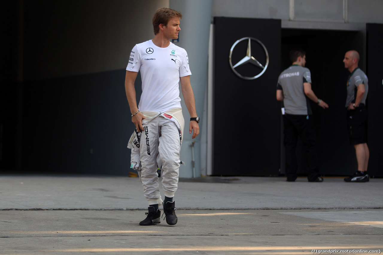 GP MALESIA, 27.03.2014- Nico Rosberg (GER) Mercedes AMG F1 W05