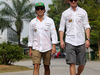 GP MALESIA, 27.03.2014- Sergio Perez (MEX) Sahara Force India F1 VJM07 e Nico Hulkenberg (GER) Sahara Force India F1 VJM07