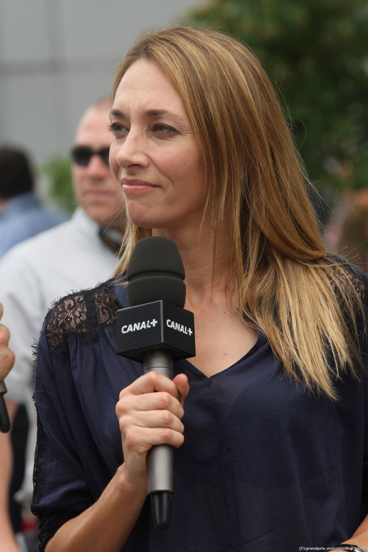 GP MALESIA, 29.03.2014- Prove Libere 3, Laurie Delhostal (FRA) Canal+ TV Presenter.