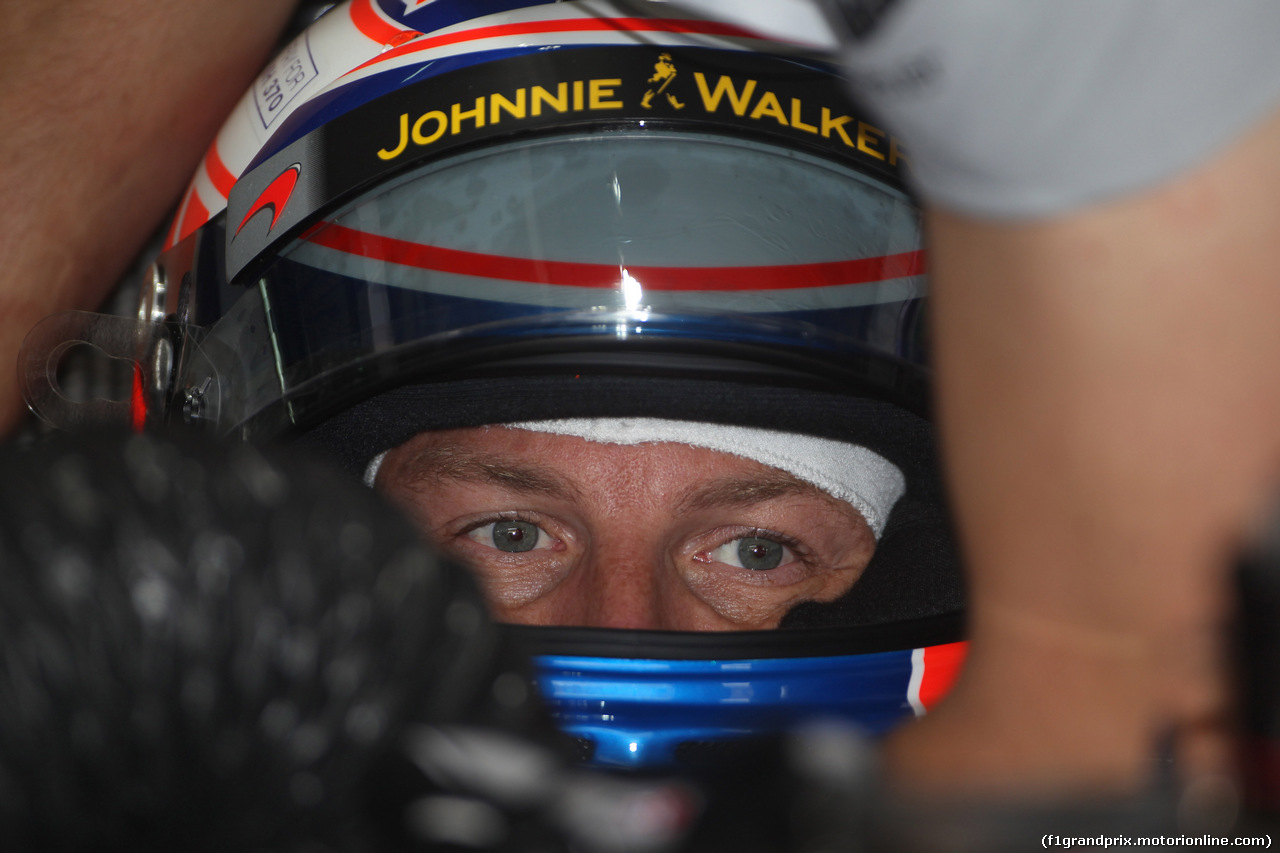 GP MALESIA, 29.03.2014- Prove Libere 3, Jenson Button (GBR) McLaren Mercedes MP4-29