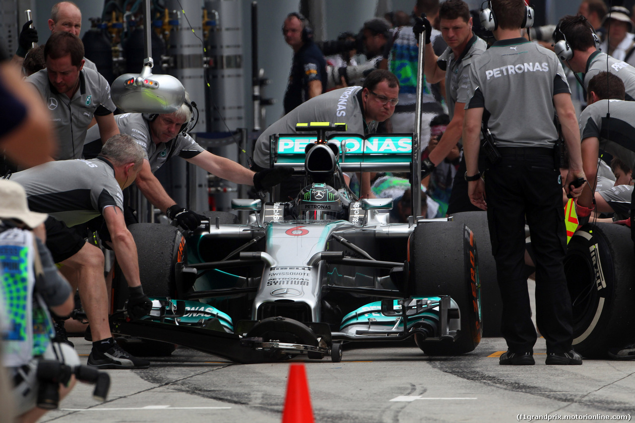 GP MALESIA, 29.03.2014- Prove Libere 3,Nico Rosberg (GER) Mercedes AMG F1 W05