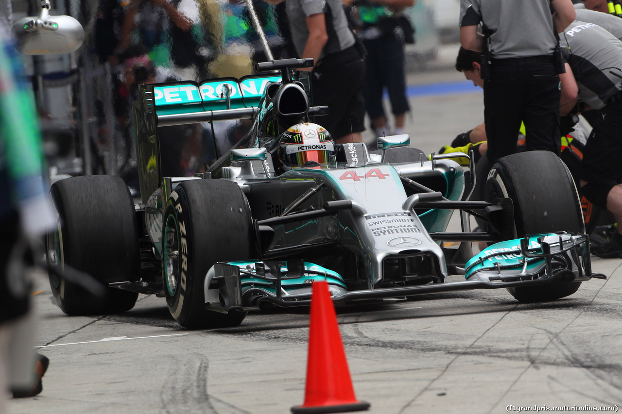 GP MALESIA, 29.03.2014- Prove Libere 3, Lewis Hamilton (GBR) Mercedes AMG F1 W05