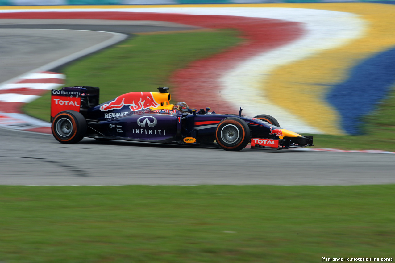 GP MALESIA, 29.03.2014- Prove Libere 3, Sebastian Vettel (GER) Red Bull Racing RB10