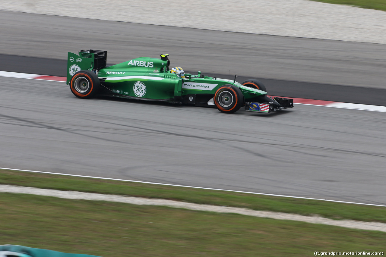 GP MALESIA, 29.03.2014- Prove Libere 3, Marcus Ericsson (SUE) Caterham F1 Team CT-04